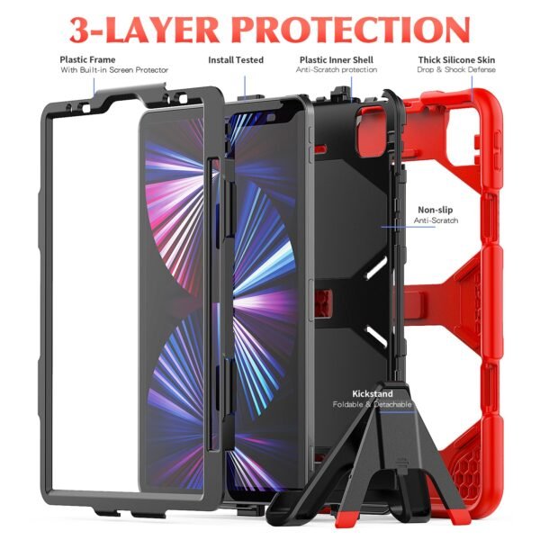 Heavy Duty Protection Case for iPad Air4 (10.9) and Pro 11/12.9 (2&3 gen) - Image 13