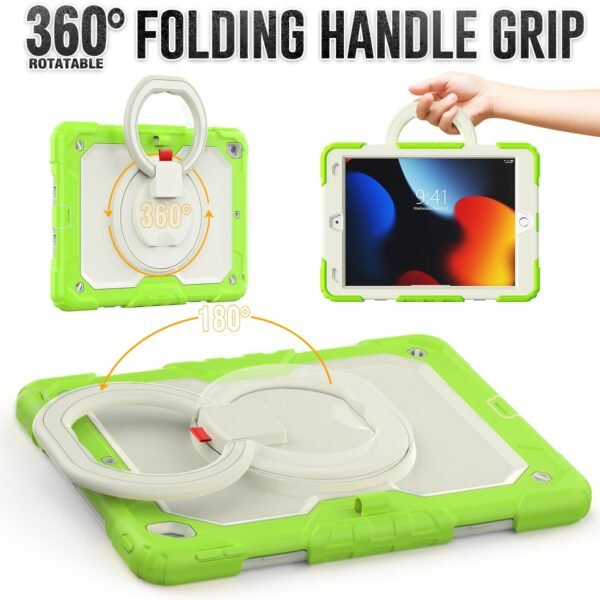Heavy Duty Protection Case with Folded Handle for iPad Series - Image 4