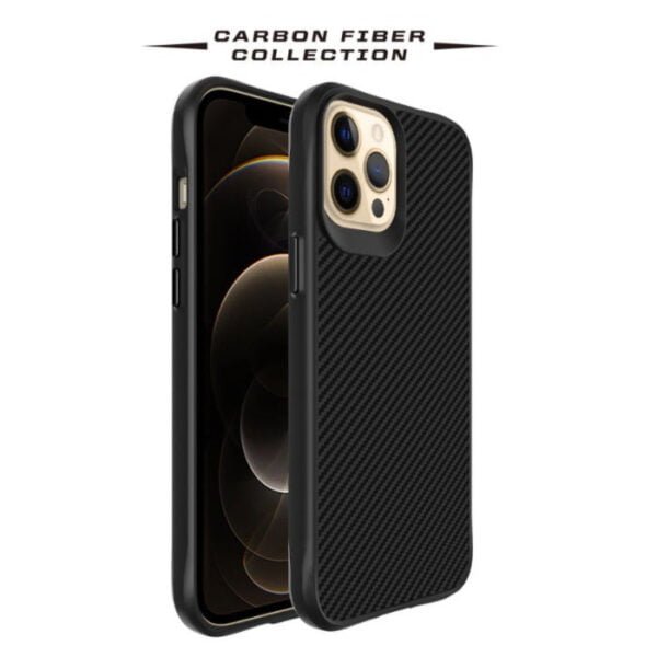 Carbon Fiber Designed Protective Case Black