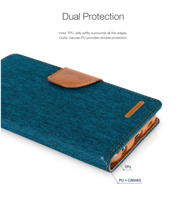 Mercury Canvas Dairy Wallet Case for iPhone 13/14 - Image 2