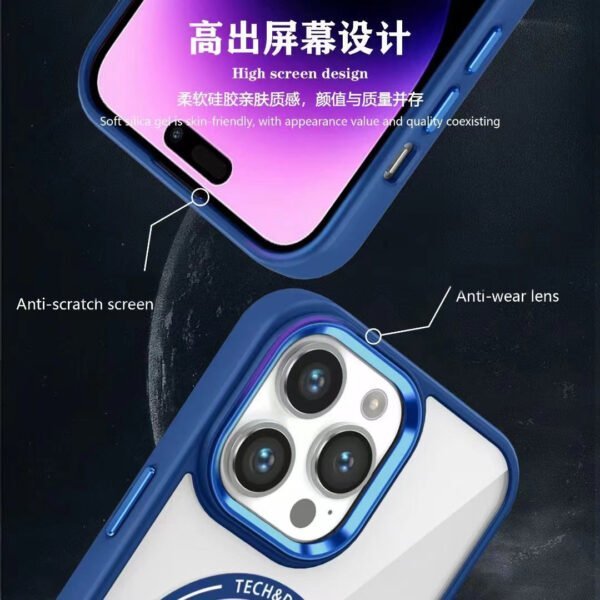 Magsafe Protection Case with Metal camera frame and side button - Image 5