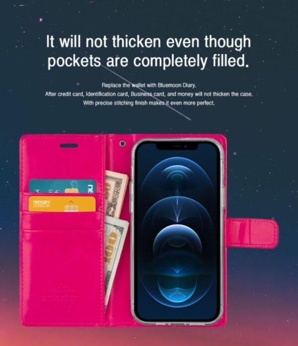 Mercury Bluemoon Dairy Wallet Case for iPhone 13/14 - Image 2