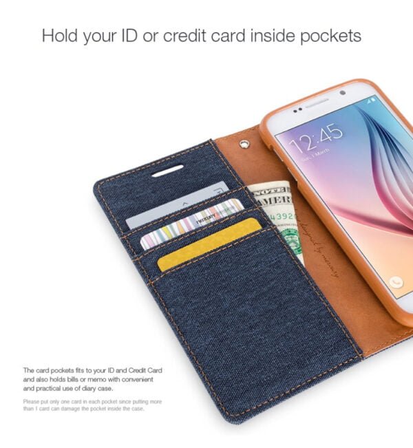 Mercury Canvas Dairy Wallet Case for iPhone 13/14 - Image 3