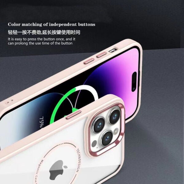 Magsafe Protection Case with Metal camera frame and side button - Image 6