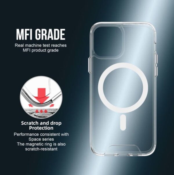 Space Protective Clear Case with Magsafe for iPhone 12/13 - Image 6