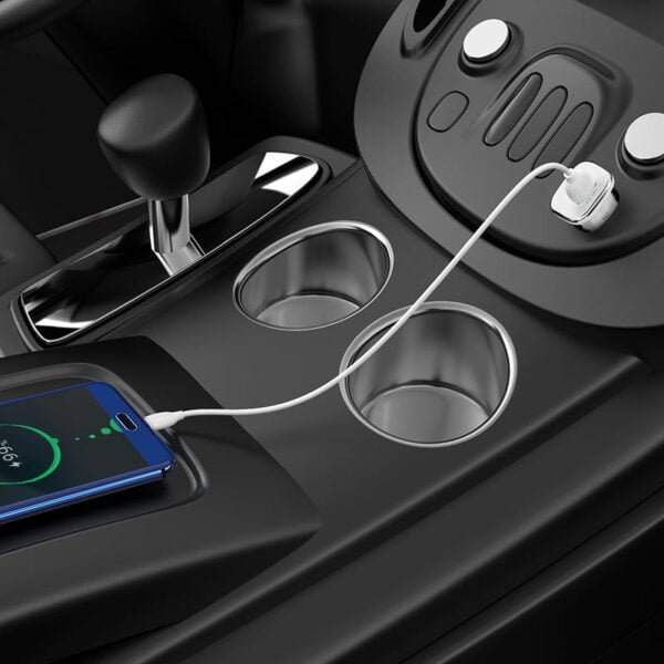 Lasting power QC3.0 in-car fast charger set with cable - Image 5
