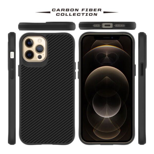 Carbon Fiber Designed Protective Case Black - Image 7