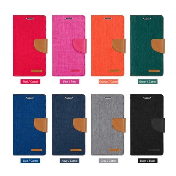 Mercury Canvas Dairy Wallet Case for iPhone 13/14 - Image 15