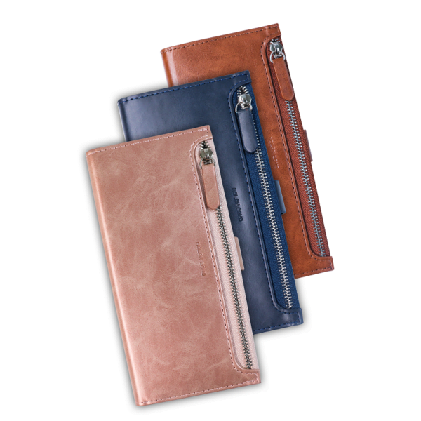 Zipper Flip Diary Wallet Case - Image 8
