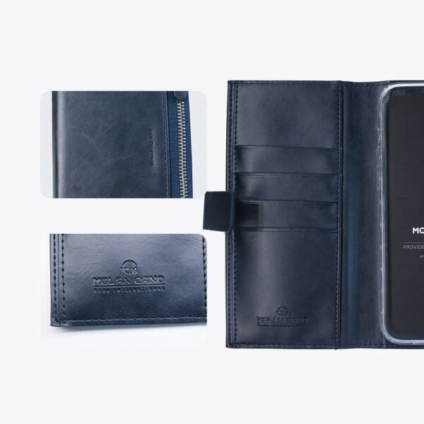 Zipper Flip Diary Wallet Case - Image 6