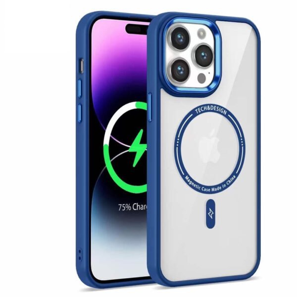 Magsafe Protection Case with Metal camera frame and side button - Image 2