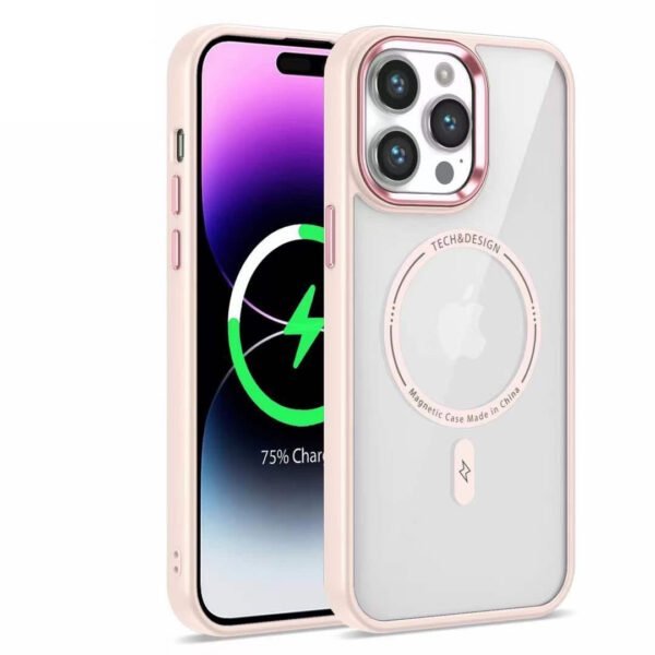 Magsafe Protection Case with Metal camera frame and side button - Image 3