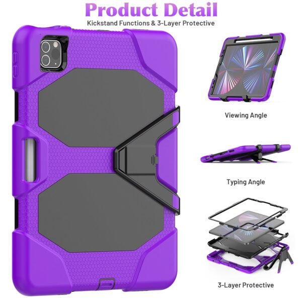 Heavy Duty Protection Case for iPad Air4 (10.9) and Pro 11/12.9 (2&3 gen) - Image 11