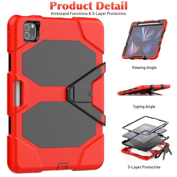 Heavy Duty Protection Case for iPad Air4 (10.9) and Pro 11/12.9 (2&3 gen) - Image 12