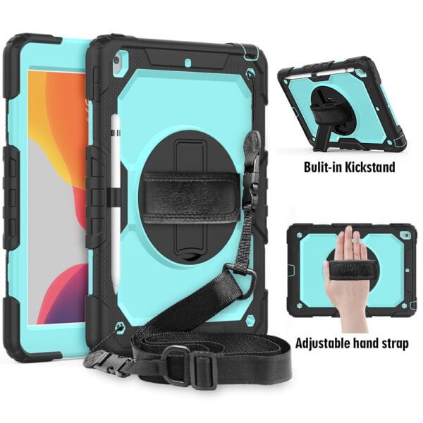 Heavy Duty Protection Case with Hand & Shoulder Strap for All iPad and Mini6 - Image 9