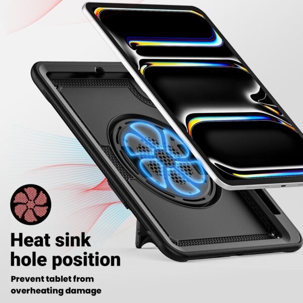 Ultra-Slim Heavy Duty Protection Case with Hand Strap for new iPad Air/Pro 11/13 (2024) - Image 10