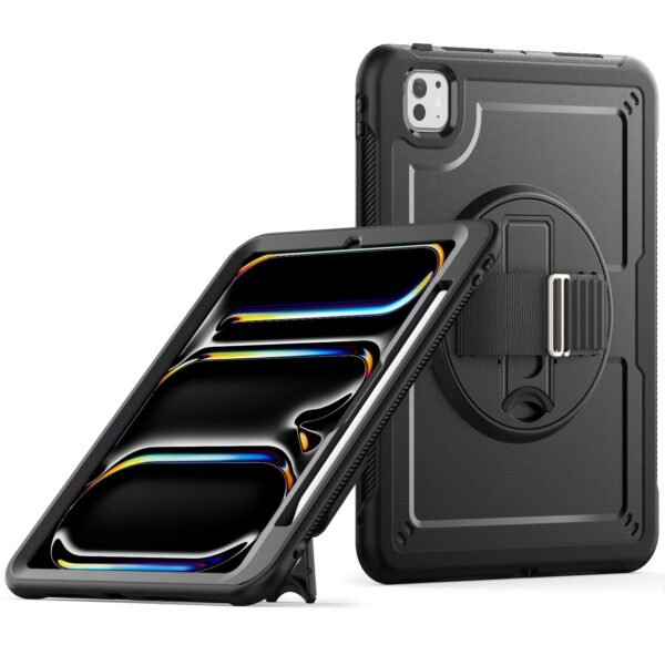 Ultra-Slim Heavy Duty Protection Case with Hand Strap for new iPad Air/Pro 11/13 (2024) - Image 16