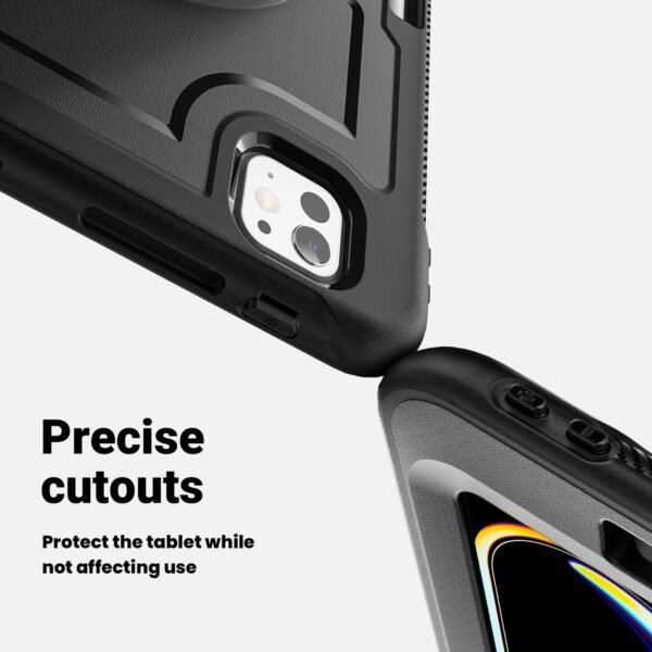 Ultra-Slim Heavy Duty Protection Case with Hand Strap for new iPad Air/Pro 11/13 (2024) - Image 15